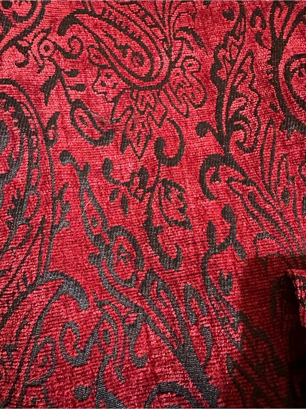 Gilani Red Black Paisley Jacquard Blazer Jacket Size 10 - Picture 9 of 9